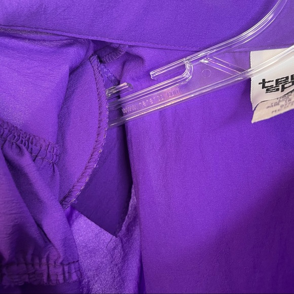 Vintage Teddi Sport Purple Lightweight Jacket Shoulder Pads NWT Sz M - Picture 7 of 12